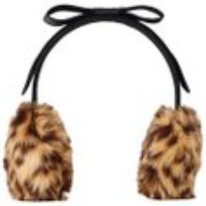 NWT Kate Spade Faux Fur Earmuff Leopard